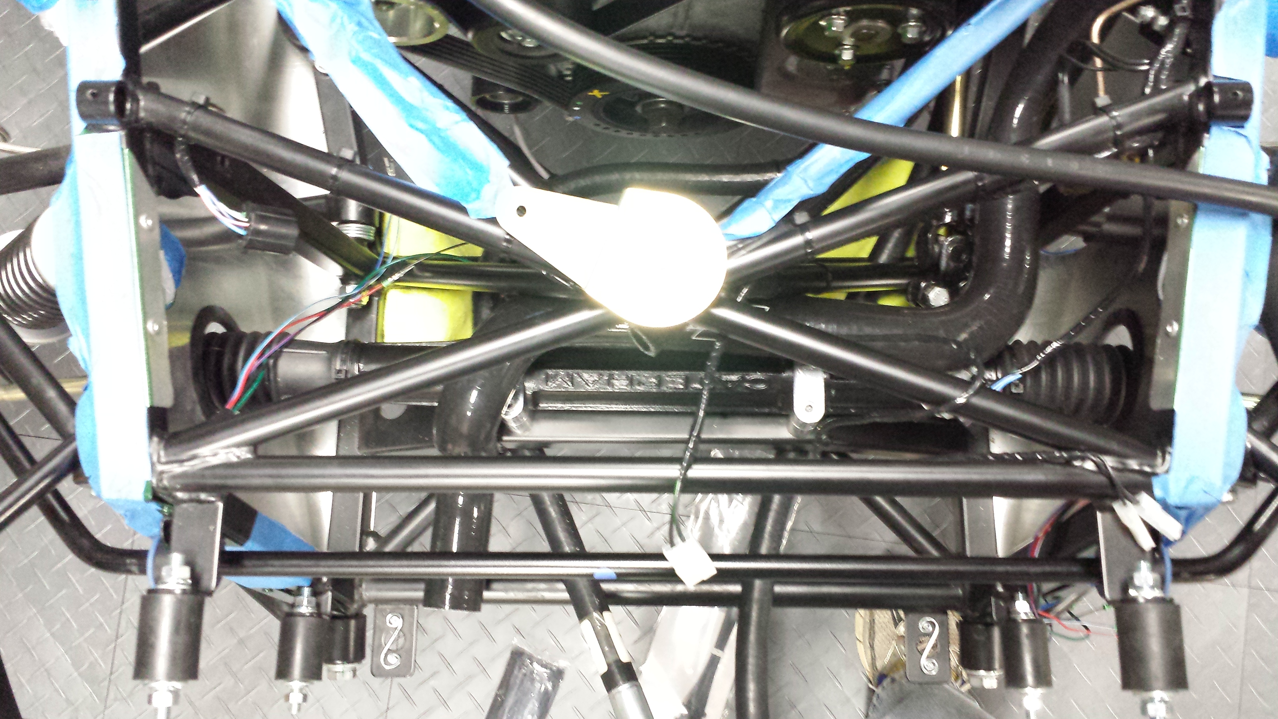 Oil lines at front of chassis
