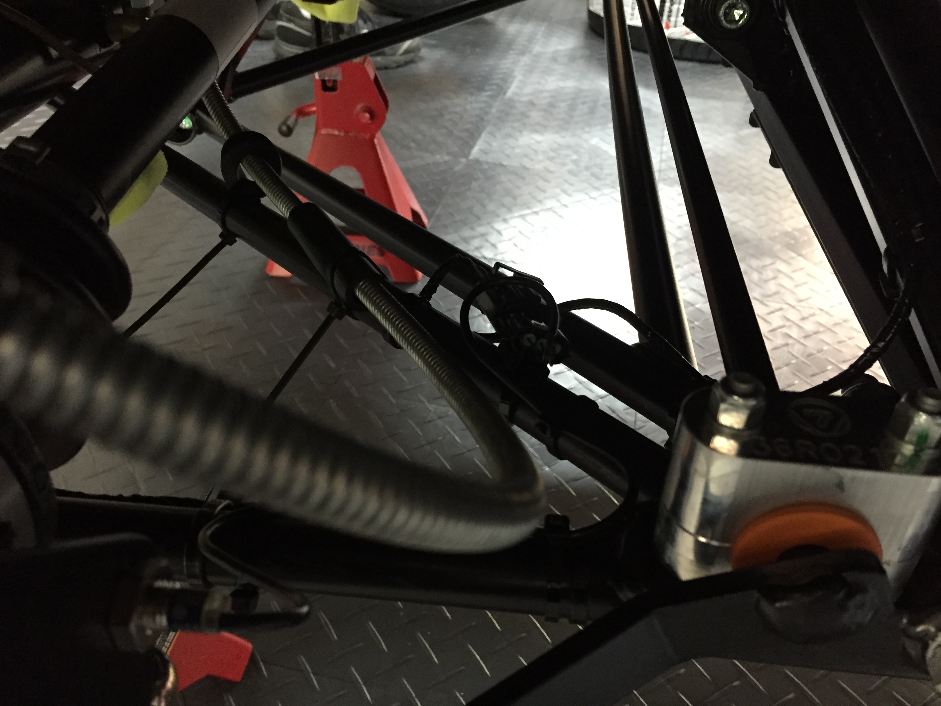 E-brakes on with zip ties